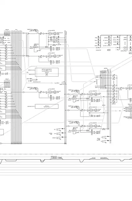 yamaha雅马哈M2500 Block & Level Diagram